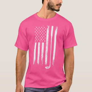 T-shirt Golf Club Drapeau Usa