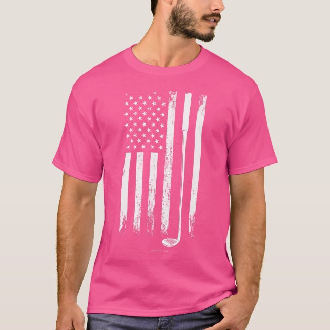 T-shirt Golf Club Drapeau Usa (Devant)