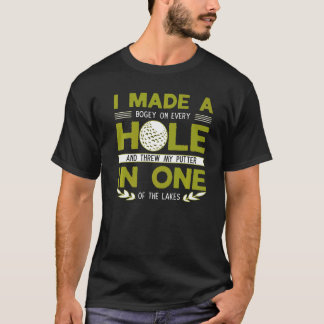 T-shirt Golf Club Trou de golf en un