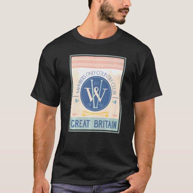 T-shirt Golf Country Club 1952 Golfing Golfing Tee - shirt (Devant)