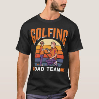 T-shirt Golf Dadeam Golf Fête des pères de golf Père fille