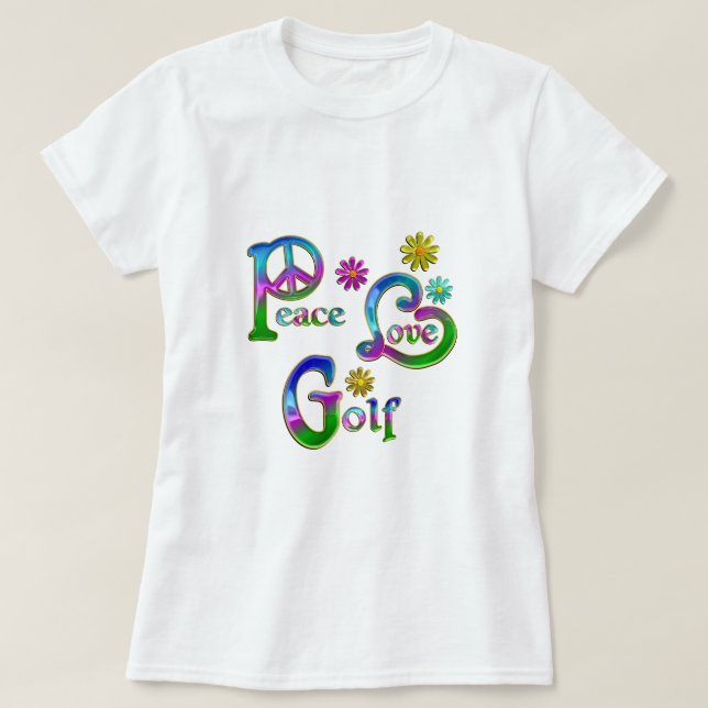 T-shirt Golf d'amour de paix (Design devant)