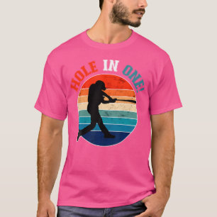 T-shirt Golf de baseball drôle Sports Homerun trou en un W