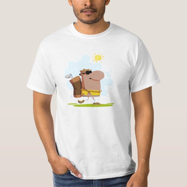 T-shirt Golf de jour ensoleillé - Afro-américain (Devant)