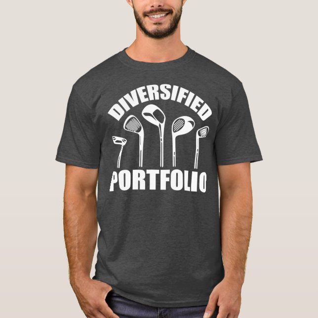 T-shirt Golf Diversification Portfolio Entreprise amusante (Devant)