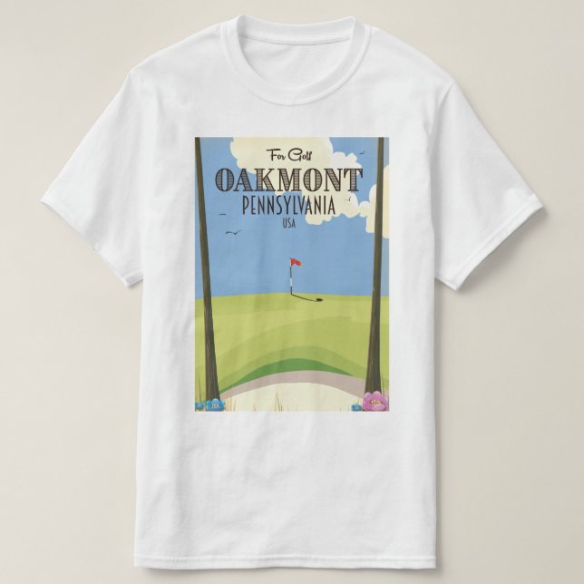 T-shirt Golf d'Oakmont Pennsylvania (Design devant)