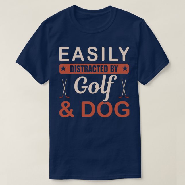 T-shirt Golf Dog Golf (Design devant)