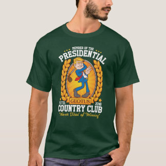T-shirt Golf drôle "de club national présidentiel" d'atout