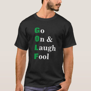 T-shirt Golf drôle noir