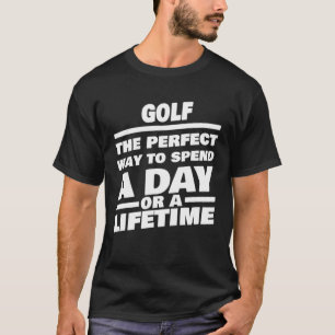 T-shirt Golf Durée de vie dire Golfeur