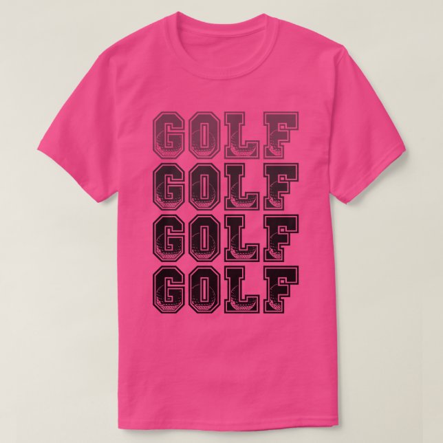T-shirt Golf Golf Design (Design devant)