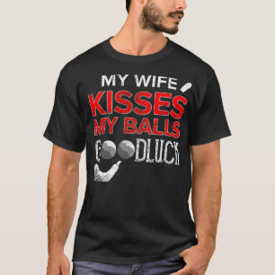 T-shirt Golf Golfer Balls Funny Golf Ball Wife trou dans