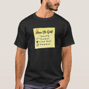 T-shirt Golf Golfer Coach Funny Golfing