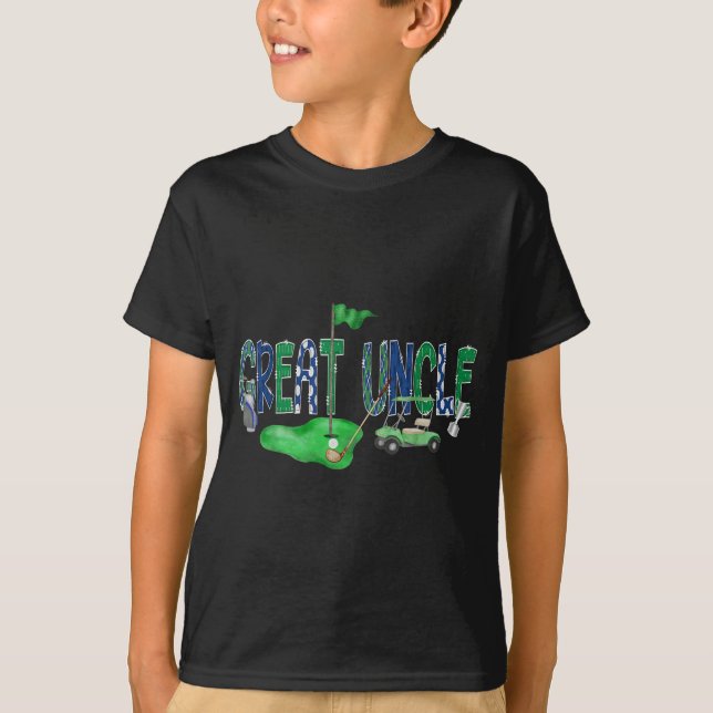 T-shirt Golf Great Uncle Hole In One Golf 1st Birthday Boy (Devant)