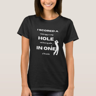 T-shirt Golf J'ai fait un trou en un