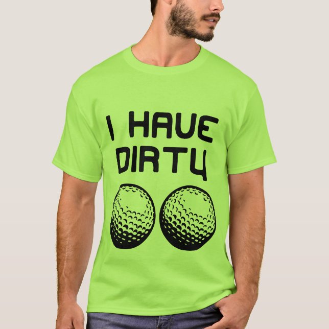T-shirt Golf - j'ai les boules sales (Devant)