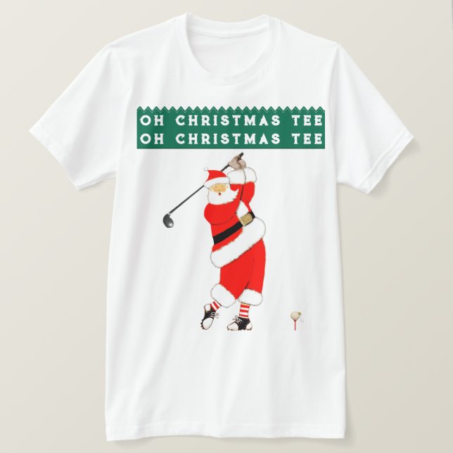 T-shirt Golf Noël Humour de vacances (Design devant)