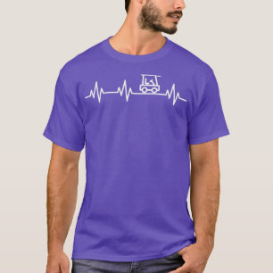 T-shirt Golf Panier Lifeline Heartbeat Heart Love Simple I