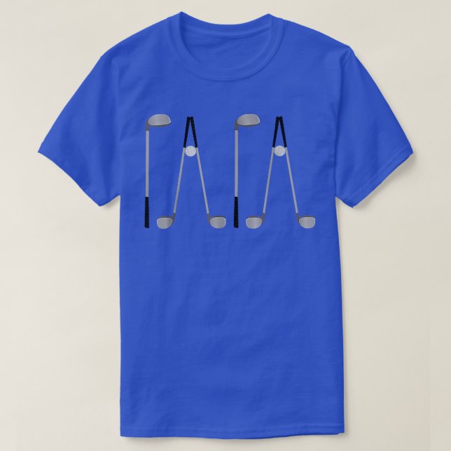 T-shirt Golf Papa ; Cadeau De Golf Pour Fête des pères Et  (Design devant)