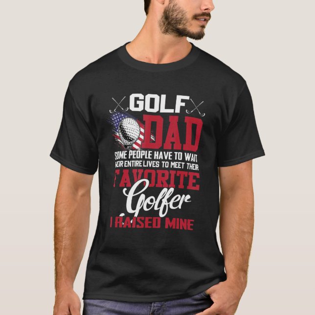 T-shirt Golf Papa Certaines Personnes Doivent Attendre Tou (Devant)