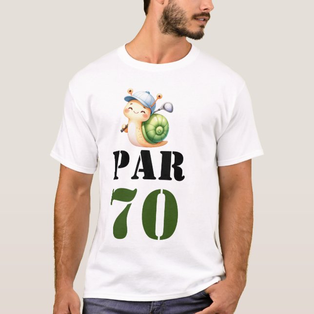 T-shirt Golf Par 70 ou golfeur 70e anniversaire (Devant)