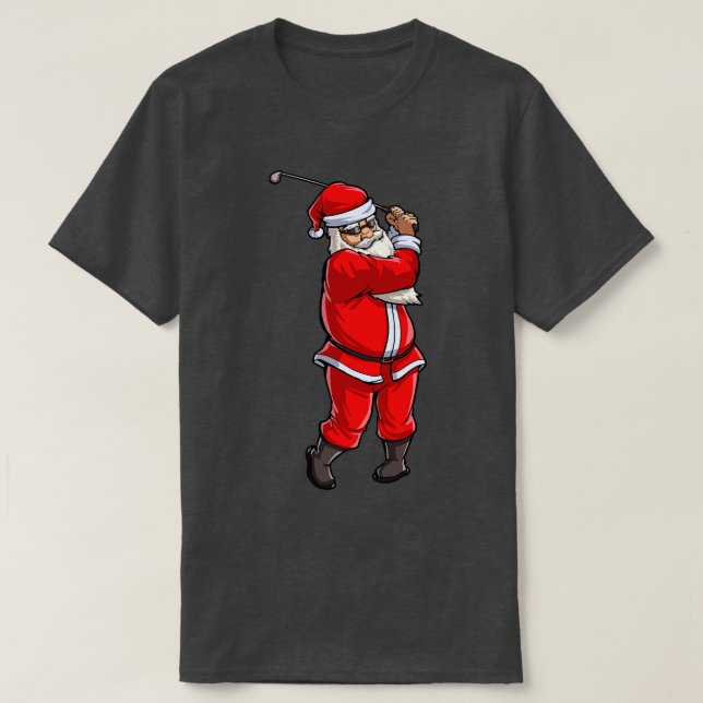T-shirt Golf Père Noël Golf Club de Noël Casquette Ball Sp (Design devant)
