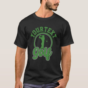 T-shirt Golf personnalisé AJOUTER NOM Retro Pro Golfer Swi