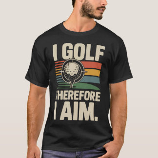 T-shirt Golf Rétro Vintage I Golf Donc Je