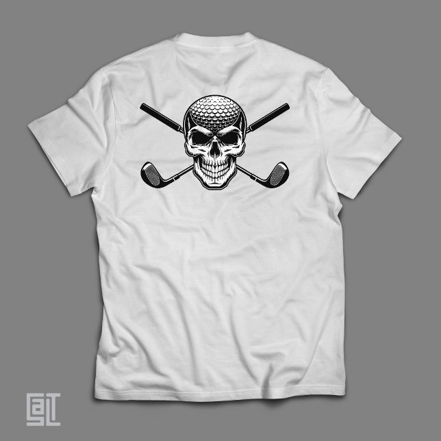 T-shirt Golf Skull Crossbones - Edgy Pirate Golfer (Créateur téléchargé)