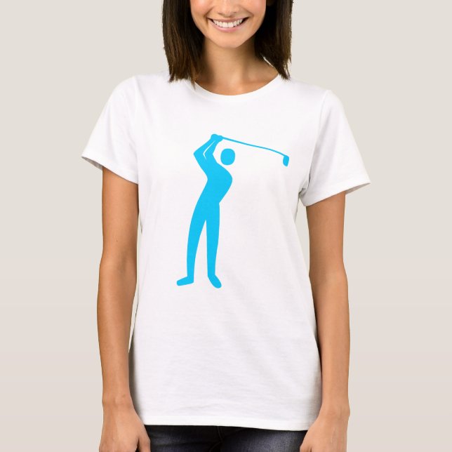 T-shirt Golf - Sky Blue (Devant)