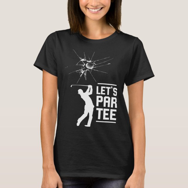 T-shirt Golf Sport Let's Par (Devant)