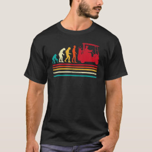 T-shirt Golf Style Rétro Évolution de l'Homme