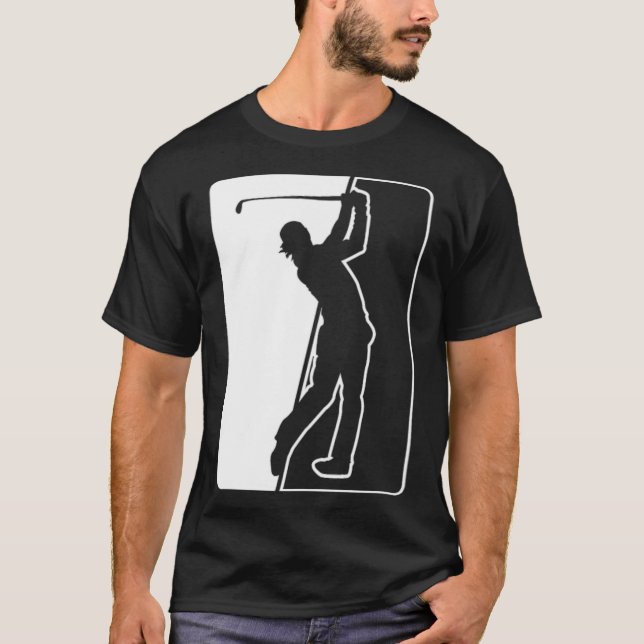 T-shirt Golf Swing Card cadeau idée chemises de badminton (Devant)