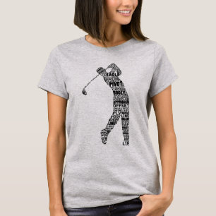T-shirt Golf Word Art, Golf