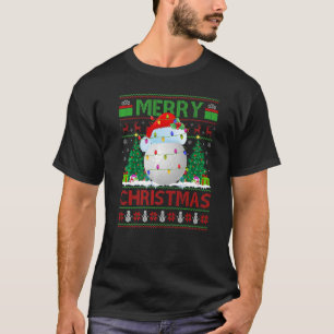 T-shirt Golf Xmas Arbre Ugly Père Noël Golf Noël