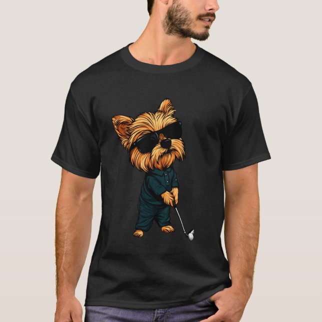 T-shirt Golf Yorkshire Terrier (Devant)