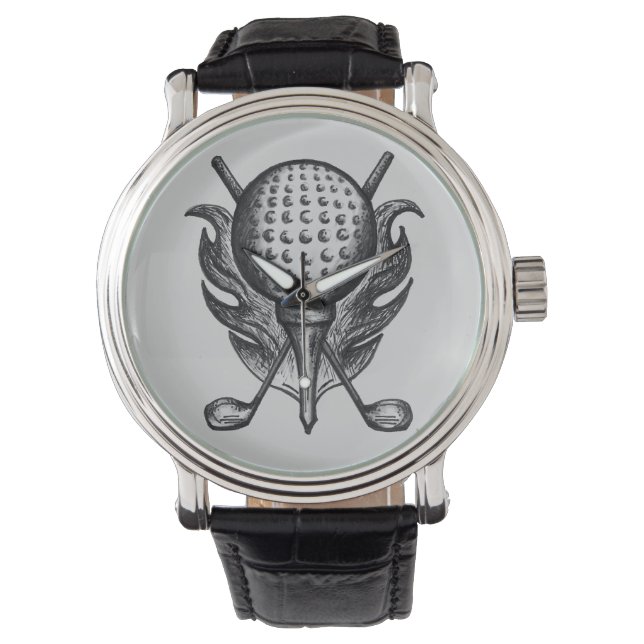 T-Shirt Golfbeobachten Armbanduhr (Vorderseite)