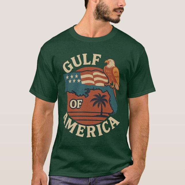 T-shirt Golfe d'Amérique Rétro (Devant)