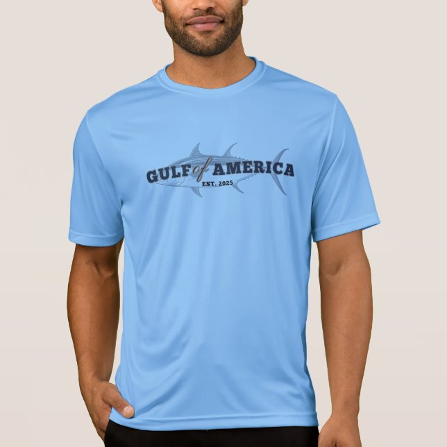 T-shirt Golfe d'Amérique - Tuna fin bleu - chemise active (Devant)