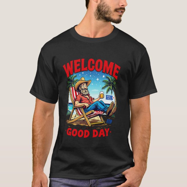 T-shirt Golfe du Mexique Amérique États-Unis Drapeau Améri (Devant)