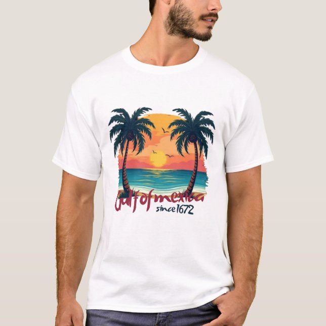 T-shirt Golfe du mexique depuis 1672 (Devant)