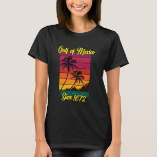 T-shirt Golfe du Mexique depuis 1672 Vintage Retro Beach