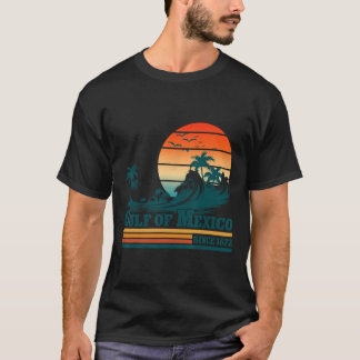 T-shirt Golfe Du Mexique Depuis 1672 Vintage Sunset Beach