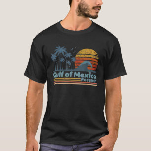 T-shirt Golfe du Mexique Forever Rétro Vintage Plage 