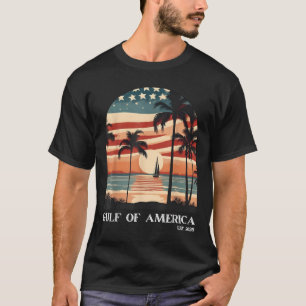 T-shirt Golfe Rétro De L'Amérique Est 2025 Hommes Américai