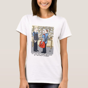T-shirt Golfer Postman aime le dessin sur le golf