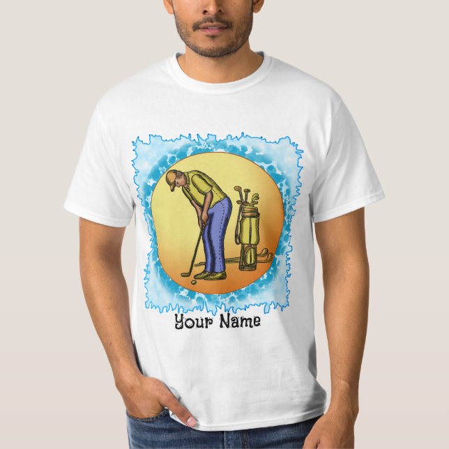 T-shirt Golfer Sun Man (Devant)
