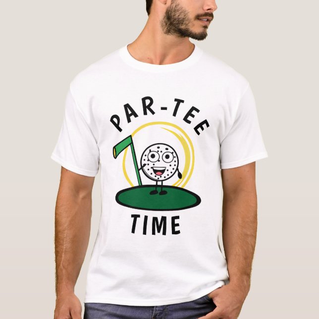 T-shirt Golfers Par-Tee Time (Devant)