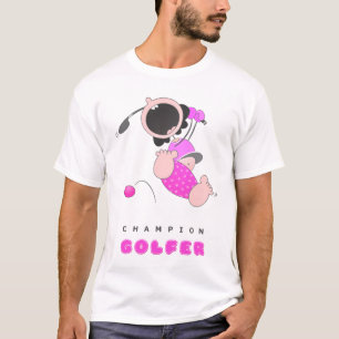 T-shirt Golfeur drôle drôle de bande dessinée du golf  