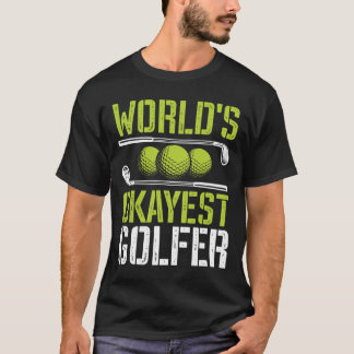T-shirt Golfeur Moyen Du Monde Blague De Golf Drôle